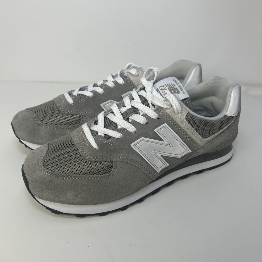 New Balance 574 Core Grey  Women's Sz 6.5 B WL574EVW Classic Suede NIB